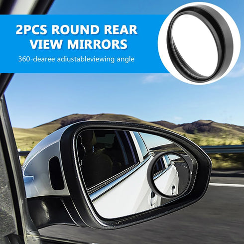 9.8'' Car Rear View Mirror with Suction Cup, Anti Glare Adjustable Auto Interior Rearview Mirror, HD Thickened Vehicle Inside Mirror Kit Universal...