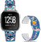 Stitch Holiday Pink Couple Bands Compatible with Fitbit Versa 2/Versa/Versa Lite/Versa SE Band Fancy Soft Sport Silicone Cartoon Holiday Strap Men...