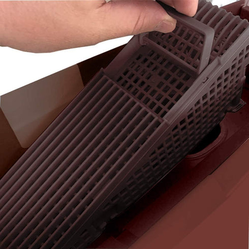 Downspout Gutter Guard - Eliminates Downspout Pipe Clogs from Leaves and Debris - 4-Pack (Brown)...