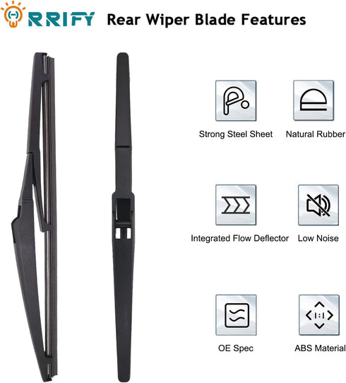 2 Pack 11" Rear Windshield Wiper Blade for Chevy HHR 06-11, for Hyundai Accent 12-22, for Kia Rio 12-22, for Kia Sorento 11-15, for Kia Soul 10-22...