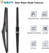 2 Pack 11" Rear Windshield Wiper Blade for Chevy HHR 06-11, for Hyundai Accent 12-22, for Kia Rio 12-22, for Kia Sorento 11-15, for Kia Soul 10-22...