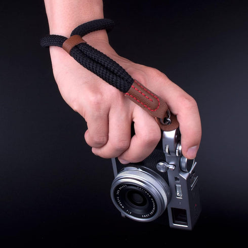 Black Camera Hand Wrist Strap Compatible with Fujifilm X-T30 X-T4 X-T3 X-T20 X-T2 X70 X-Pro2 X-E3 X30 XQ2 X100F A6100 A6600 A6400 A6000 A6300 A650...