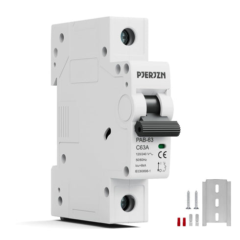 Miniature Circuit Breaker 120/240V 60Amps 1 Pole Circuit Breaker AC Disconnect Switch for House, Electrical Systems, Emergency Generators(60 Amp)...