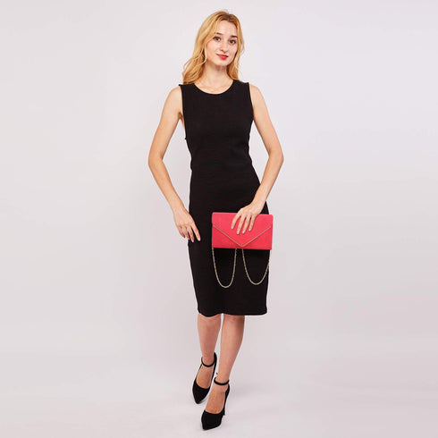 Dasein Women Faux Suede Evening Clutch Bags Formal Party Clutches Wedding Purses Cocktail Prom Clutches...