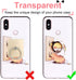Cat Phone Ring Holder - EI Sonador Clear Cell Phone Ring Holder Transparent Stand Finger Grip (2 Silver Cat)...