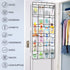 Aosome Over The Door Hanging Pantry Organizer 24 Large Mesh Pockets Door Storage Bag for Shoe Toys and Sundries White...