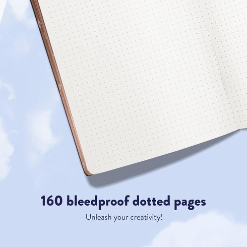 Bullet Dotted Journal by String and Space – Dot Grid Notebook, Dotted 170 GSM Paper – Kawaii Notebook, Handbound with Gift Box – 5.75 x 8.75...