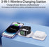 Wireless Charging Pad for Apple Multiple Devices ?3 in 1 Magnetic Foldable Travel Charging Station for iPhone 15 14 13 12 Pro Max Plus Watch & Air...