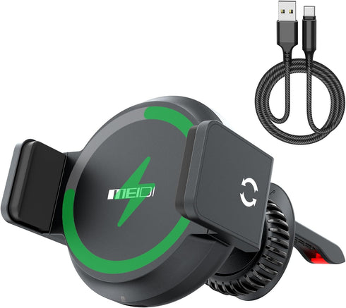 MEIDI for Magsafe Car Mount Charge 15W, Car Mount for iPhone Wireless Fast Charging, Magnetic Car Phone Mount Holder for Magsafe Charger Vent Moun...