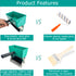 6 Inch Portable Glue Applicator Roller with Paint Bucket Handheld Manual Adhesive Glue Spreader with 2 Foam Wheels for Carpenter Woodworking, 10.5...