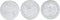 Nordic Ware 01236 Yuletide Cast Cookie Stamps, 3-inch rounds, Silver...