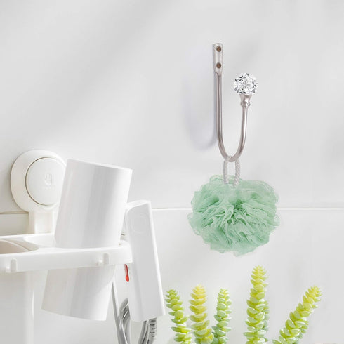 Curtain Holdback, 2pcs Wall Mounted Drapery Tiebacks with Clear Crystal Ball, Heavy Duty Metal Decorative Window Drapery Curtain Holder Curtain Ho...
