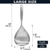 KAYCROWN Skimmer Slotted Spoon, 304 Stainless Steel Ladle/Strainer for Cooking and Frying, Pasta Strainer/Frying Spoon for Kitchen and Colander...