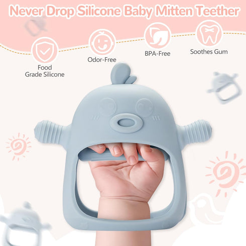 Baby Feeding & Teething Kit, Includes Breastmilk Popsicle Molds, 2 Baby Fruit Food Feeders Pacifiers, 3 Extra Food Pouches, Silicone Teething Toys...