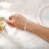 SUMMER LOVE 6mm 8mm Mystic Mermaid Glass Charm Bracelet Glowing Moonstone Friendship Beaded Bracelets for Women Gifts...