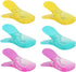 Plastic Refrigerator Magnet Clips Sets? Magnet Paper Clips, Snacks Bag Clips? Multipurpose Clips - Set of 6 (Neon Colors)...