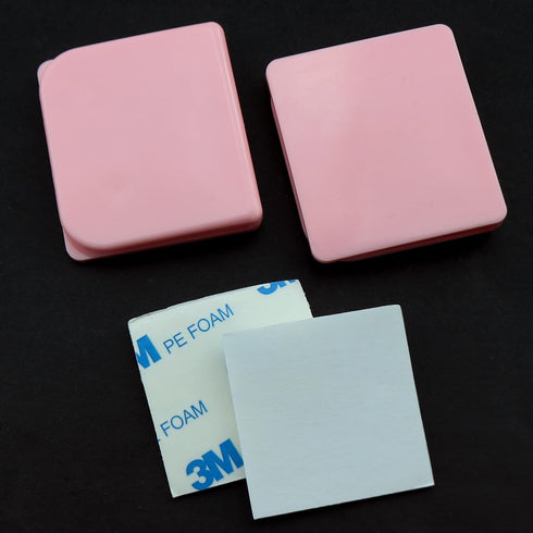 4PCS 5x4.5cm White and Pink Plastic Shower Curtain Clip Wind and Splash Clip Suitable for Fixing Shower Curtains and Bed Linen and Memo Pad...