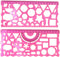 BronaGrand Plastic Templates Drawing Geometric Rulers Triangle Circle Drawing Ruler(Random Color)...