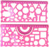 BronaGrand Plastic Templates Drawing Geometric Rulers Triangle Circle Drawing Ruler(Random Color)...