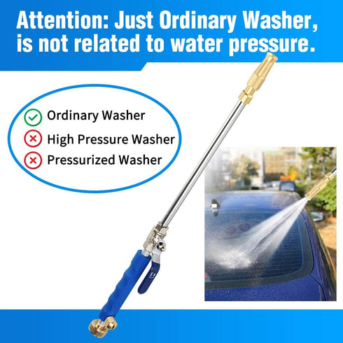 Hydro Jet High Pressure Power Washer, Pressure Washer Gun with Garden Hose End, Glass Window Cleaning Sprayer Extendable Garden Car Water Washing,...