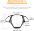 Carbon Fiber Look Steering Wheel Cover Molding Cover Trim For Chevrolet Corvette C7 Z06 Z51 ZR1 Stingray Grand Sport 2014 2015 2016 2017 2018 2019...
