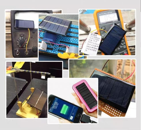 Fielect 6V 3.5W Mini Solar Panel USB Solar Panel Charger Polysilicon Solar Cells Charger for Bicycles,Mobile Phones,Power Bank,Camping Lights, 165...