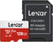 Lexar E-Series 128GB Micro SD Card, microSDXC UHS-I Flash Memory Card with Adapter, 100MB/s, C10, U3, A1, V30, Full HD, 4K UHD, High Speed TF Card...