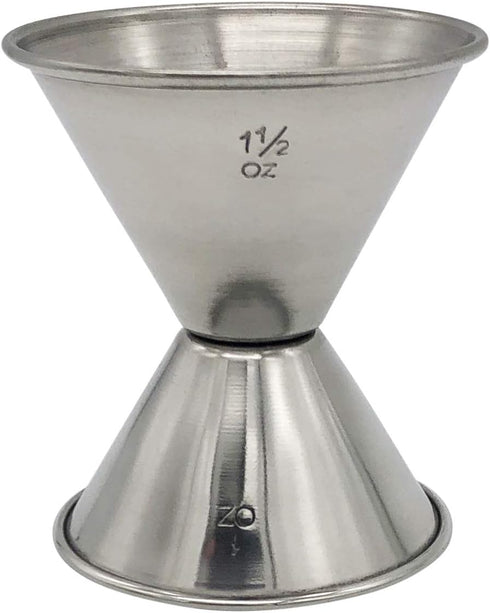 Hudson & Lane Stainless Steel Cocktail Barware Double Measuring Jigger 1 oz x 1.5 oz...
