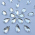 300Pcs 0.31x0.51? Drop Shape Crystal Clear Acrylic Sew On Rhinestones Flatback Sewing Stones for Clothes Dress Crafts Garments Accessories (Silver...