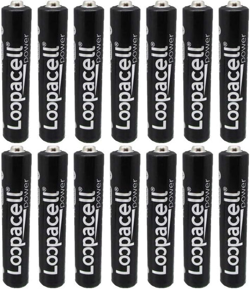 14 Pack of Loopacell AAAA Alkaline Batteries. Fits Streamlight Flashlights......