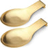 Stainless Steel Spoon Rest, Spatula Ladle Holder, Stainless Steel Utensil Spoon Rest Holder, Brushed Finish, Dishwasher Safe 9.8 x 3.7 Inch (Gold ...