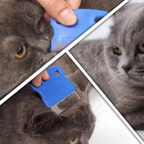 6 Pcs Pet Flea Combs, Dog Cat Combs, Hair Removal Massaging Shell Combs, Pet Combs for Removal Dandruff, Hair Stain(Random Colour)...