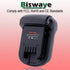 Biswaye Adapter Compatible with Milwaukee M18 Tools, Compatible with DeWalt 20V Max Battery to Replacement for Milwaukee M18 18-Volt Battery, DW18...