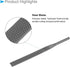 Pneumatic Air Metal File Set, 0.2" Shank Diameter 5" Total Length, Coarse Tooth Polishing Rasps Flat Files - (Applications: for Metal Polishing)...