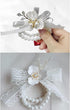 6PCS Pearl Wrist Corsage Bands Bride Elastic Pearl Wristband Corsage DIY Stretch Pearl Wedding Wrist Handmade Corsage Accessories for Wedding Part...