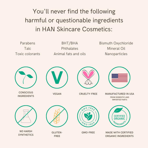 HAN Skincare Cosmetics Vegan, Cruelty-Free 3-in-1 Multistick for Cheeks, Lips, Eyes, Bordeaux Glow...