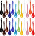 2 Sets of 12 Color Porcelain Egg Spoons Ceramic Spoons 4.7 inch Coffee Dessert Yogurt Tea Milky Tea...