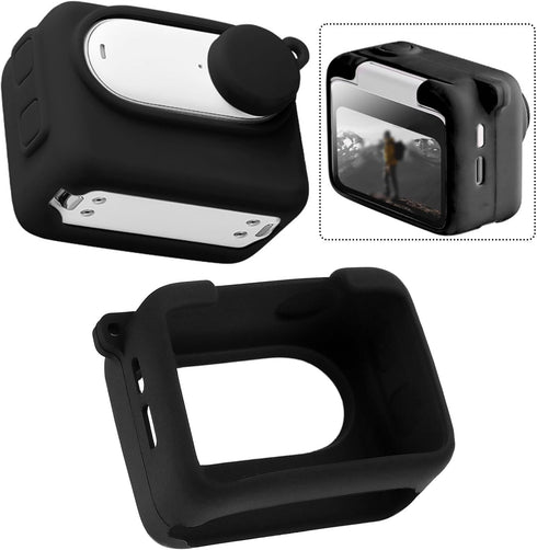 The Lord of the Tools Silicone Protective Case Silicone Protective Cover Kit Action Camera Protective Case Compatible with Insta360 GO 3 Action Ca...
