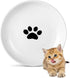 Ceramic Cat Food Plates: Cat Wet Food Bowls/Whisker Fatigue Cat Dishes & Shallow Bowls for Kittens and Small Animals1...