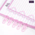 6pcs Pink Office Supplies Set, Pink Desk Accessories, Stapler Binding Set for Women with Paper Clip, Neutral Pen, Long Tail Clip, Horizontal Noteb...