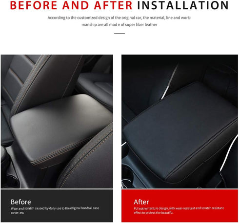 INTGET for 2025 Mazda CX5/CX-5 Accessories Center Console Cover for Mazda CX5 2025 2024 2023 2022 2021 2018 2019 2020 Leather Car Armrest Arm Rest...