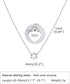 925 Sterling Silver Diamond Necklaces for Women, S925 Pure Silver Dainty Cubic Zirconia Necklace, Single Pendant Necklaces for Mom Girl Grandma Da...