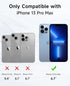 4 in 1 Magnetic for iPhone 13 Pro Max Case Built-in 2 Screen Protector + Lens Protector, Supprot MagSafe Accessories, Military Grade Protection Ca...