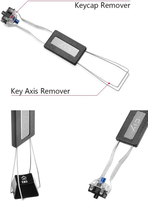 Wanty 2 Pack Keycap Puller, Stainless Steel Key Keycap Removal Tool/Keycap Remover/Remove Fixing Keyboard Tools for Mechanical Keyboard...