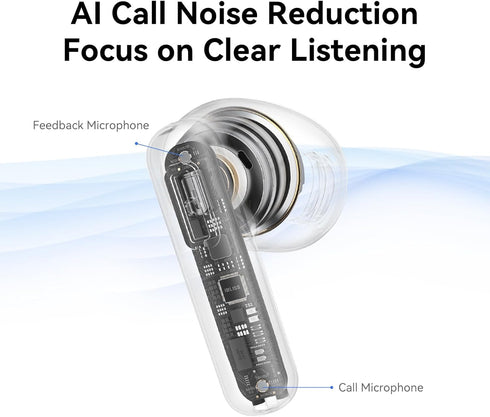 Multifunctional App Control Wireless Earbuds, Ultra Long Playtime, LED Power Display,Fast Charging, Headphones Bluetooth 5.3,Dual Microphone AI No...