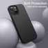 JETech Silicone Case for iPhone 15 Plus 6.7-Inch, Silky-Soft Touch Full-Body Protective Phone Case, Shockproof Cover (Black)...