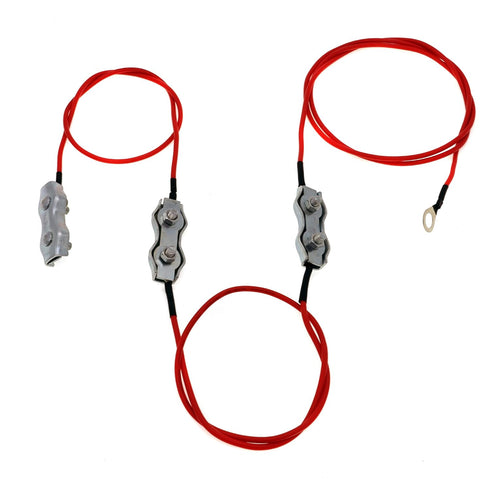 Polywire to Polywire to Polywire Connector with Wire and Wire clamp for Electric Fence Connection...