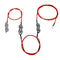 Polywire to Polywire to Polywire Connector with Wire and Wire clamp for Electric Fence Connection...