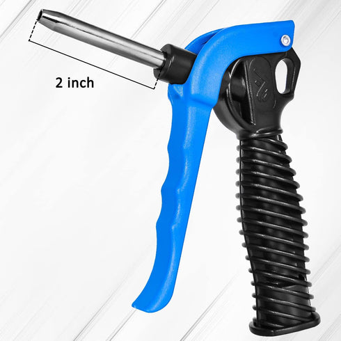 Industrial Air Blow Gun For Compressor, 5cm Air Nozzle Blow Gun Air Compressor Gun With High Flow Venturi Nozzle, 1/4-Inch With High Flow Pneumati...