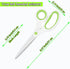 Left Handed Scissors for Adults Student Kids, 8" Heavy Duty Stainless Steel Lefty Scissors for Office, Home, Arts and Crafts, Green and White (2 P...